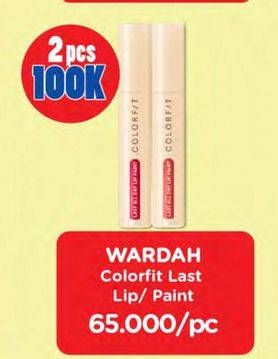 Promo Harga WARDAH Colorfit Lip Paint All Variants  - Watsons