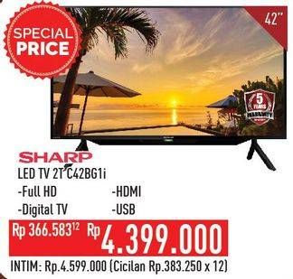 Promo Harga SHARP 2T-C42BG1i | Full HD Android TV 42"  - Hypermart