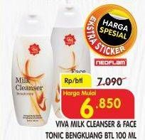 Promo Harga VIVA Milk Cleanser / Face Tonic Bengkuang 100 ml - Superindo