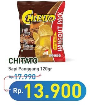 Promo Harga Chitato Snack Potato Chips Sapi Panggang Beef Barbeque 120 gr - Hypermart