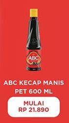 Promo Harga ABC Kecap Manis 600 ml - Hypermart