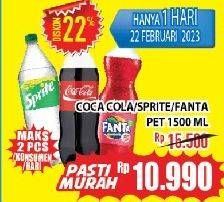 COCA COLA/SPRITE/FANTA Pet 1500ml