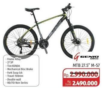 Promo Harga GENIO MTB 27,5" Tulsa  - Lotte Grosir