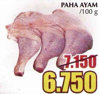 Promo Harga Ayam Paha Utuh per 100 gr - Giant