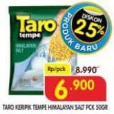 Promo Harga Taro Keripik Tempe Himalayan Salt 55 gr - Superindo