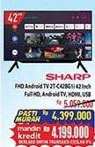 Promo Harga Sharp 2T-C42BG1i | Full HD Android TV 42"  - Hypermart