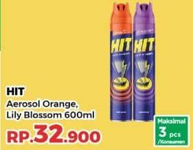 Promo Harga HIT Aerosol Orange, Lilly Blossom 600 ml - Yogya