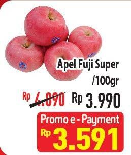 Promo Harga Apel Fuji Super per 100 gr - Hypermart