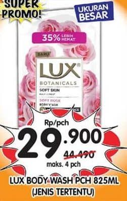 Promo Harga LUX Botanicals Body Wash 825 ml - Superindo