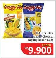 Promo Harga HAPPY TOS Tortilla Chips Cheese, Jagung Bakar 140 gr - Alfamidi