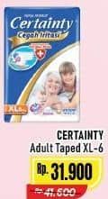 Promo Harga Certainty Adult Diapers XL6 6 pcs - Alfamart
