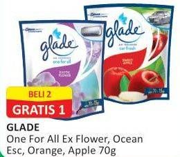 Promo Harga GLADE One For All Exotic Flower, Ocean Escape, Orange Peach, Sweet Apple  - Alfamart