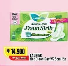 Promo Harga Laurier Natural Clean Wing 25cm 16 pcs - Alfamart