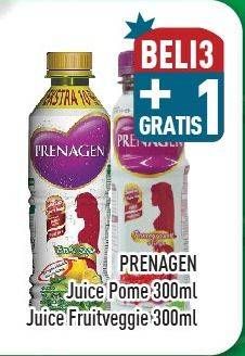 Promo Harga PRENAGEN Juice Ibu Hamil Pomegranate Grape, Fruit Veggie 300 ml - Hypermart