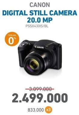 Promo Harga CANON Compact Camera 20.0MP PSSX430IS/BL  - Electronic City