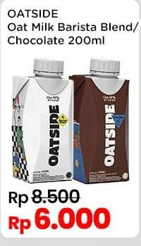 Promo Harga Oatside UHT Milk Barista Blend, Chocolate 200 ml - Indomaret