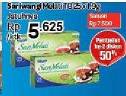 Promo Harga Sariwangi Teh Melati per 25 pcs 1 gr - Carrefour