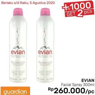Promo Harga EVIAN Facial Spray 300 ml - Guardian