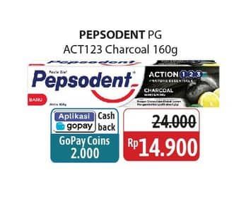 Promo Harga Pepsodent Pasta Gigi Action 123 Charcoal 160 gr - Alfamidi