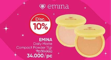 Promo Harga Emina Daily Matte Compact Powder 11 gr - Guardian