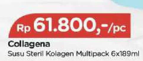 Promo Harga Collagena Susu Steril Kolagen 189 ml - TIP TOP
