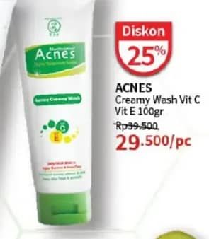 Promo Harga Acnes Creamy Wash  - Guardian