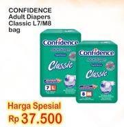 Promo Harga CONFIDENCE Adult Diapers Classic M8, L7  - Indomaret