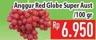 Promo Harga Anggur Red Globe Australia per 100 gr - Hypermart