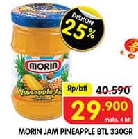 Promo Harga Morin Jam Pineapple 330 gr - Superindo