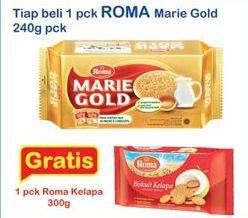 Promo Harga ROMA Marie Gold 240 gr - Indomaret