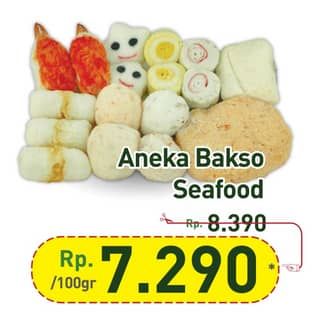 Promo Harga Aneka Bakso Seafood per 100 gr - Hypermart