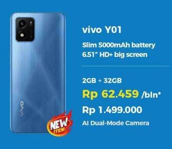 Promo Harga VIVO Y01 2 GB + 32 GB  - Erafone