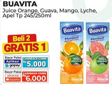 Promo Harga Buavita Fresh Juice Lychee, Mango, Guava, Orange, Apple 250 ml - Alfamart