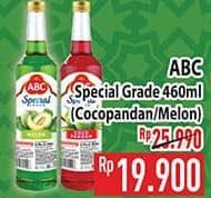 Promo Harga ABC Syrup Special Grade Coco Pandan, Melon 485 ml - Hypermart