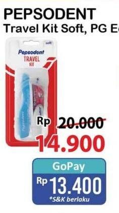 Promo Harga Pepsodent Travel Pack Soft 2 pcs - Alfamart