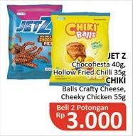 Promo Harga JETZ Stick Snack/Hollow Snack/CHIKI BALLS Chicken Snack  - Alfamidi