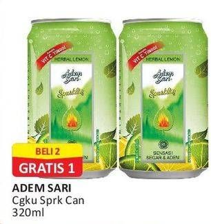 Promo Harga Adem Sari Ching Ku Sparkling Herbal Lemon 320 ml - Alfamart