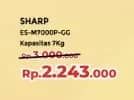 Promo Harga Sharp ES-M7000P-GG 7kg Megamouth Series  - Yogya