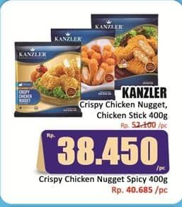 Promo Harga Kanzler Chicken Nugget Crispy, Stick Crispy 450 gr - Hari Hari