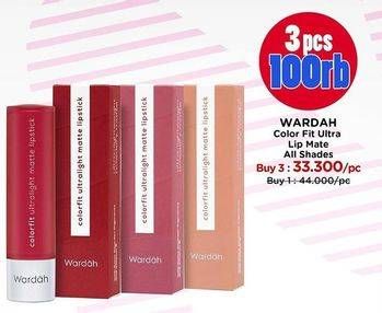 Promo Harga Wardah Colorfit Ultralight Matte Lipstick All Variants  - Watsons