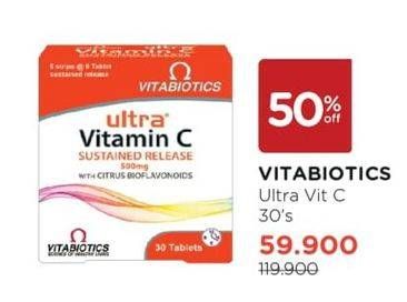 Promo Harga Vitabiotics Ultra Vitamin C 30 pcs - Watsons