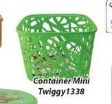 Promo Harga GREEN LEAF Container Mini Twiggy 1338  - Hari Hari