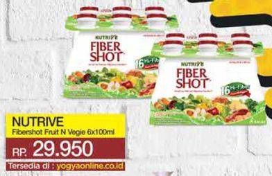 Promo Harga NUTRIVE Fiber Shot per 6 botol 100 ml - Yogya