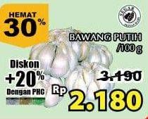 Promo Harga Bawang Putih per 100 gr - Giant