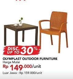 Promo Harga OLYMPLAST Out Door Furniture  - Carrefour