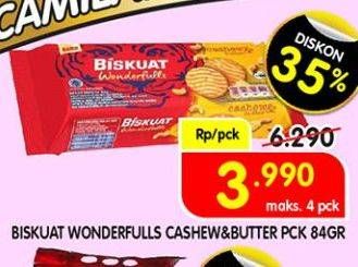 Promo Harga BISKUAT Wonderfulls Biskuit 84 gr - Superindo
