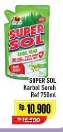 Promo Harga Supersol Karbol Wangi Sereh 750 ml - Alfamart