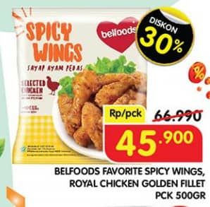 Promo Harga Belfoods Spicy Wings/Royal Golden Fillet  - Superindo