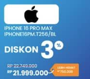 Promo Harga Apple iPhone 16 Pro Max 256 GB  - Electronic City