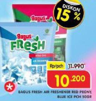 Promo Harga BAGUS Fresh Air Freshener Blue Ice, Red Peony 50 gr - Superindo